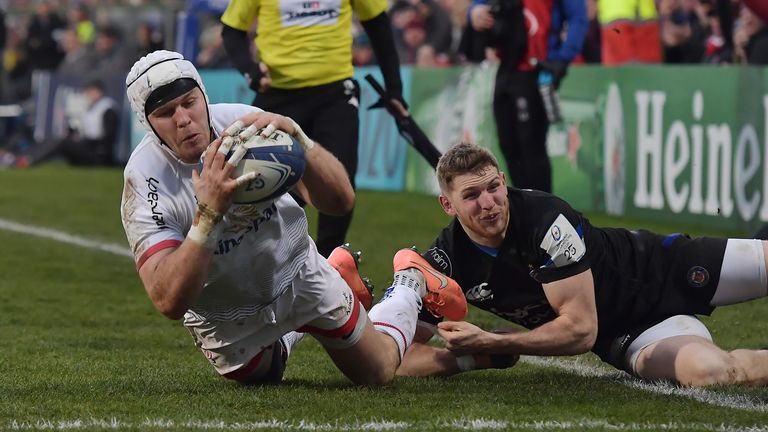 Will Addison scored a try in Ulster's win over Bath on Saturday