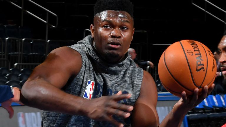 Zion Williamson de los pelícanos de Nueva Orleans