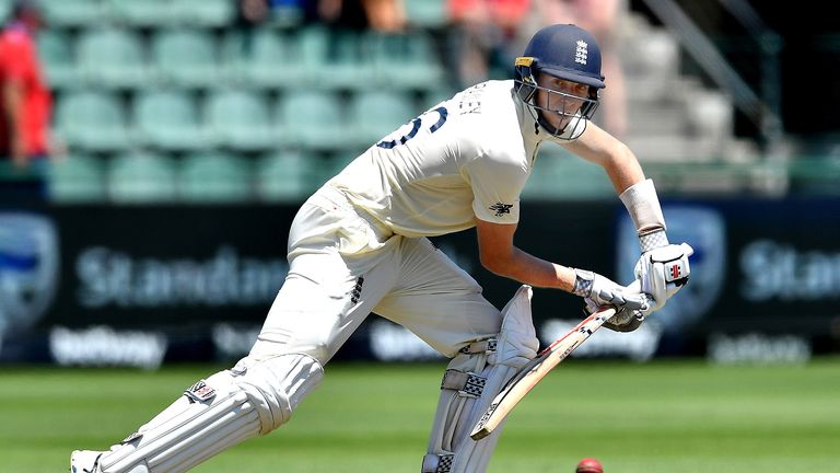 Zak Crawley of England during day 1 of the 3rd Test match between South Africa and England at St Georges Park on January 16, 2020 in Port Elizabeth, South Africa.