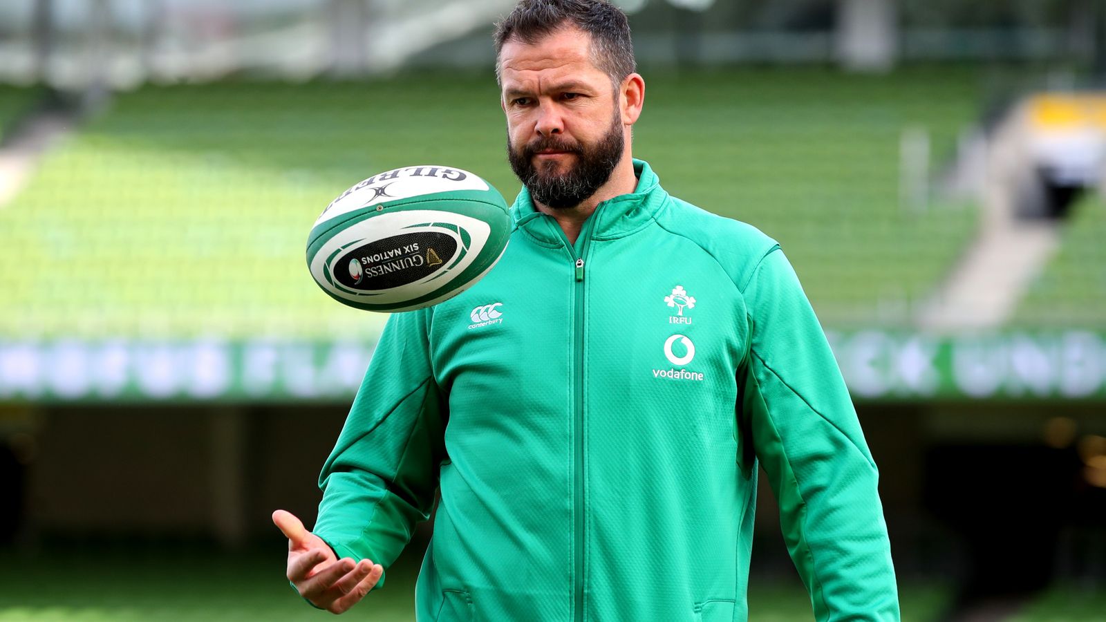 Andy Farrell Racer Andy Farrell delighted with Ireland's performance against Wales | Rugby ...