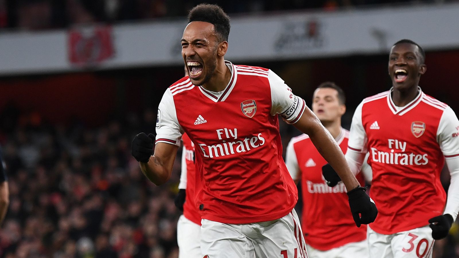 Sky Sports Retro on Twitter: Is it time for Pierre-Emerick Aubameyang to  be considered a Premier League great? @GNev2 has been extremely impressed  by the Arsenal man 