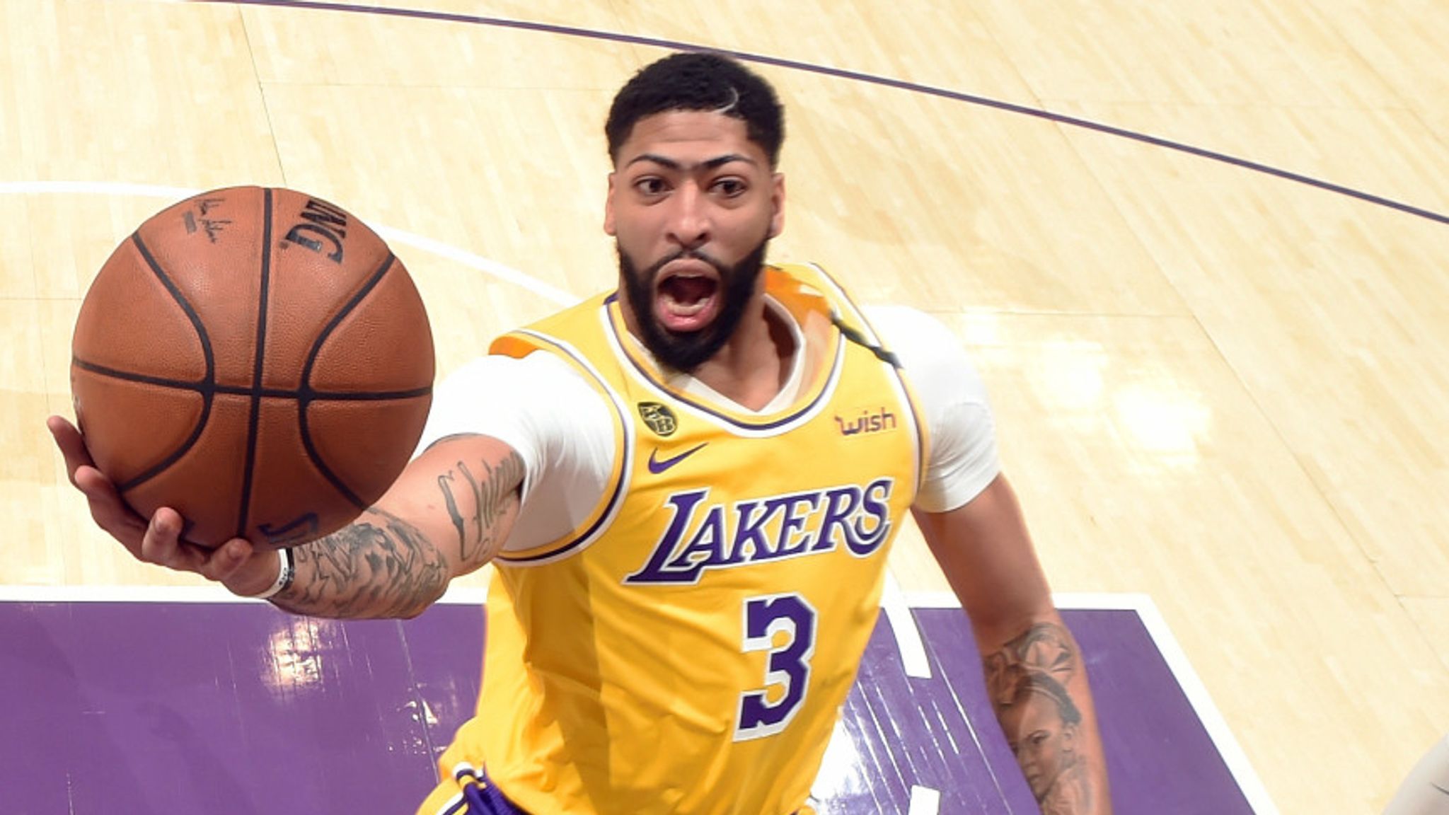 Los Angeles Lakers Anthony Davis Chicago Shaped Me As A Player Nba News Sky Sports