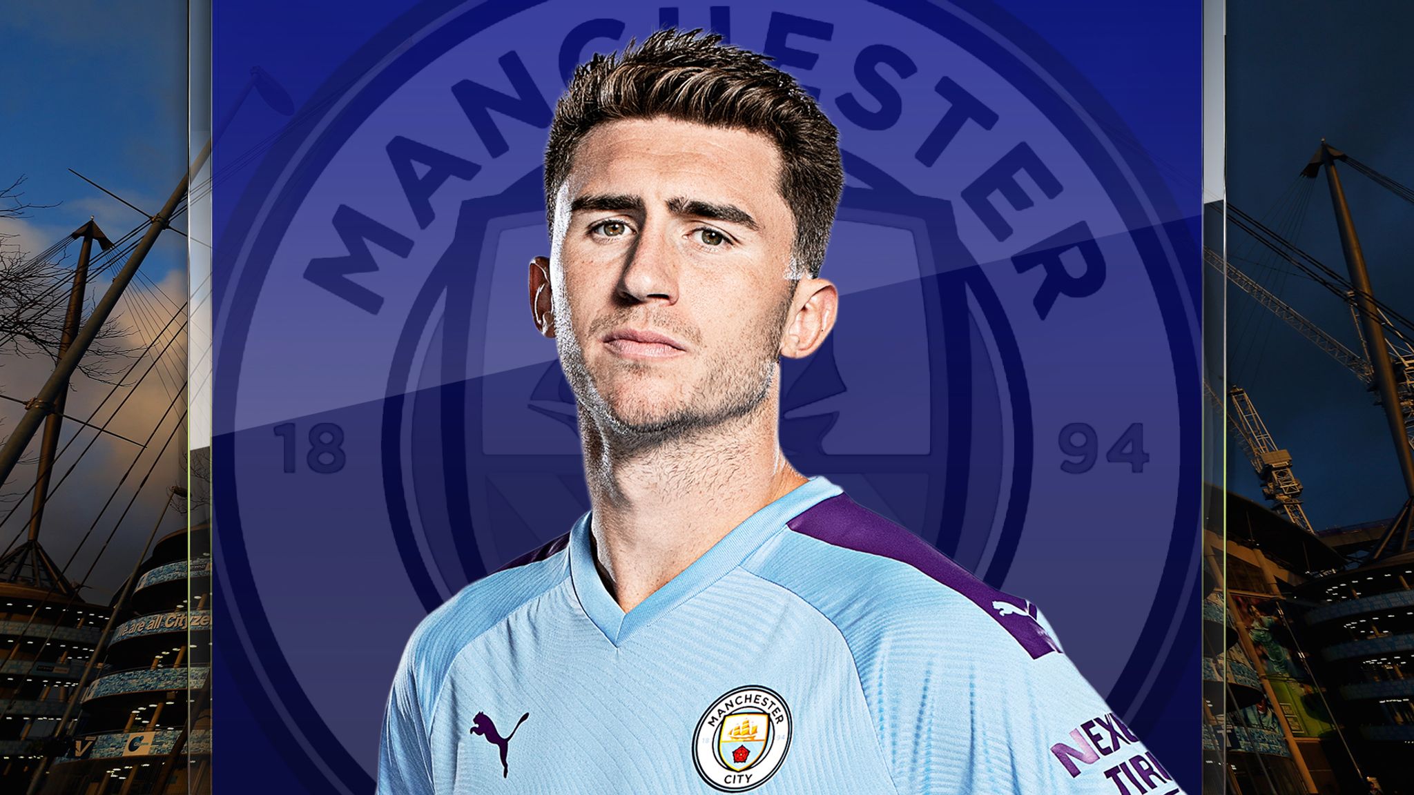 Aymeric Laporte Manchester City Home Jersey