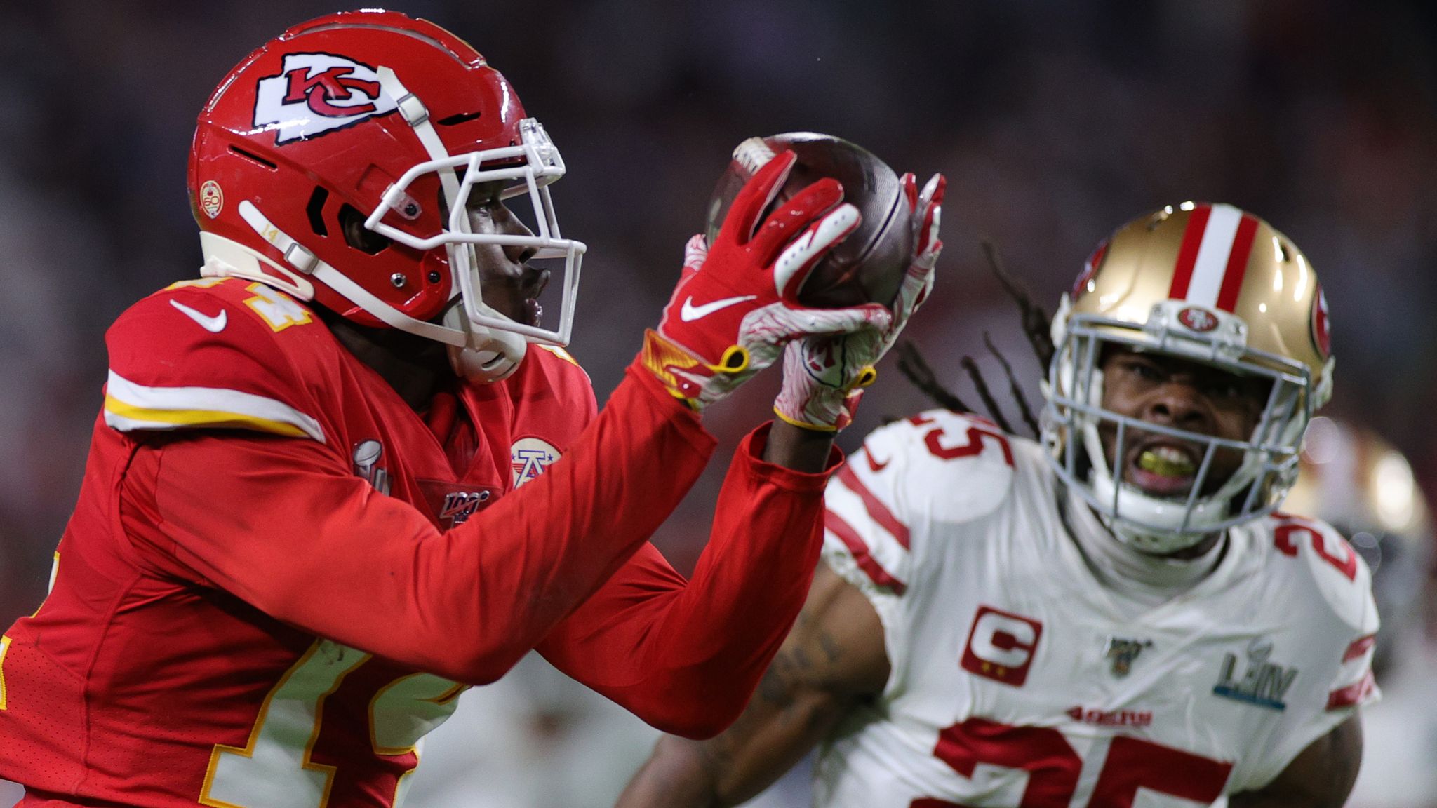 Chiefs wide receiver Sammy Watkins out for Sunday's game against