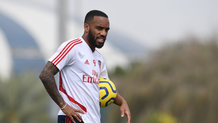 Arsenal are enjoying some warm weather training in Dubai