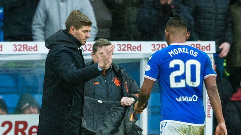 Alfredo Morelos could not find the back of the net