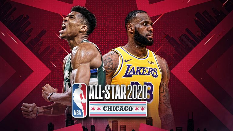 All-Star team captains Giannis Antetokounmpo and LeBron James