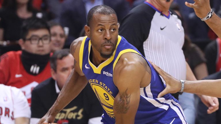 Andre Iguodala in action for the Golden State Warriors during the 2019 NBA Finals
