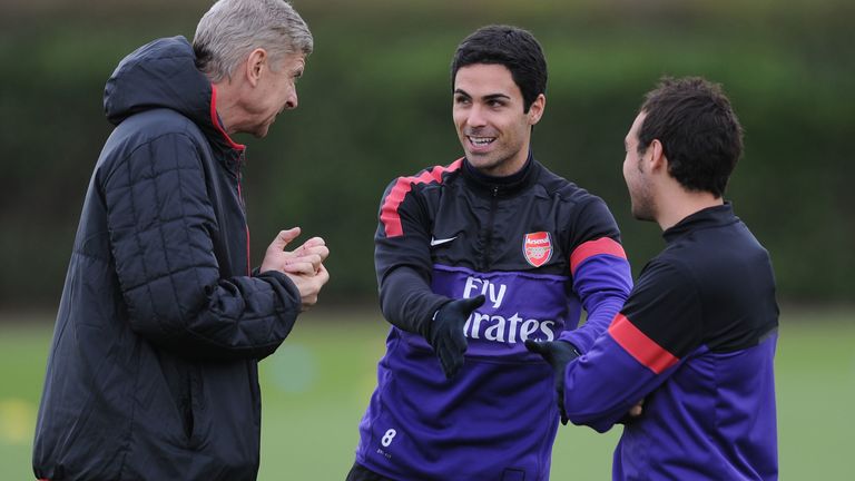 Mikel Arteta spent five seasons as a player under Arsene Wenger