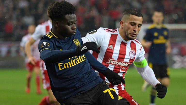 Bukayo Saka shone in Arsenal's 1-0 win at Olympiakos