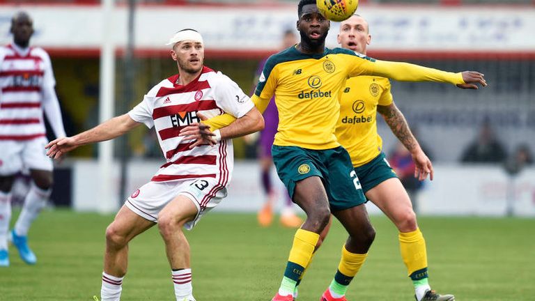 Odsonne Edouard holds off Alex Gogic