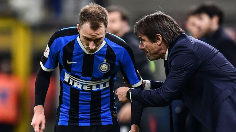 Eriksen says he was excited at the prospect of working with former Chelsea coach Antonio Conte at Inter Milan