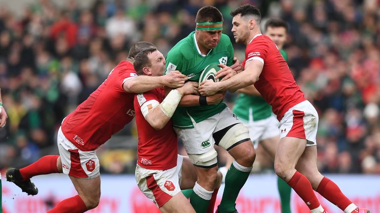 CJ Stander carries against Wales