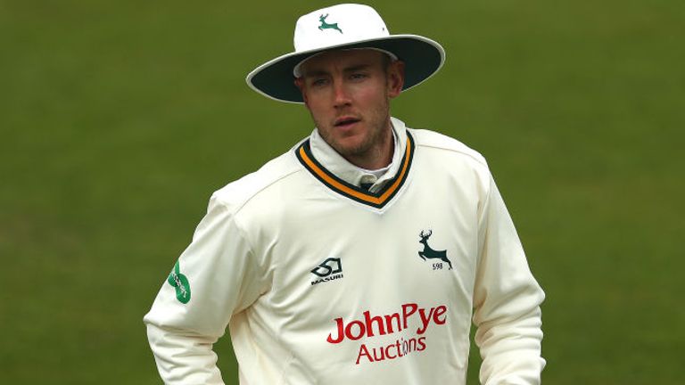 Broad will have been at Notts for 14 seasons at the end of his new deal