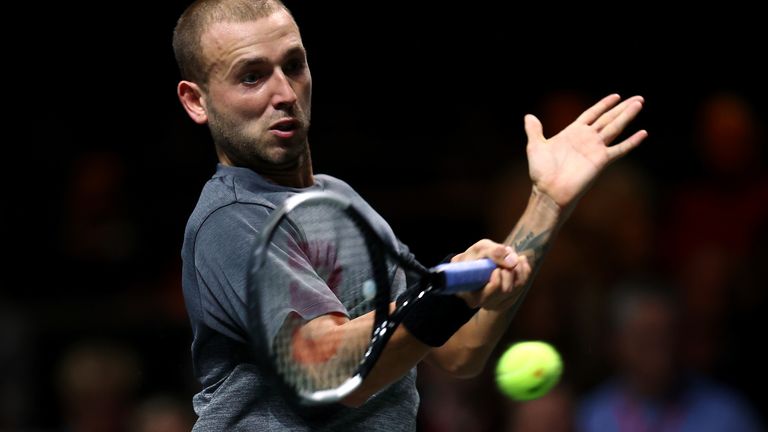 Dan Evans couldn&#39;t match Edmund&#39;s quarter-final victory, losing in straight sets to Gael Monfils