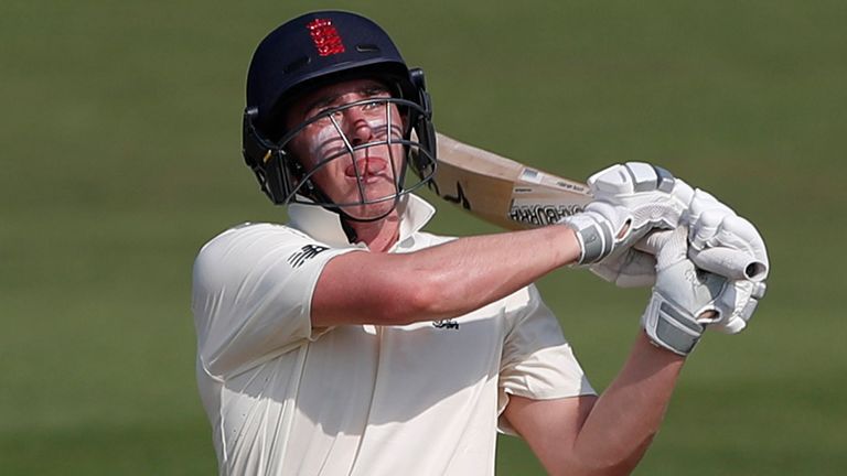 CANTERBURY, ENGLAND - JUNE 21: Dan Lawrence of England Lions hits out and is caught in the deep during day 1 of the match between England Lions and South Africa A at The Spitfire Ground on June 21, 2017 in Canterbury, England. (Photo by Sarah Ansell/Getty Images). *** Local Caption *** Dan Lawrence