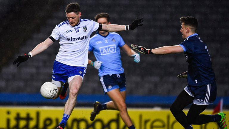 Conor McManus scores an early goal for Monaghan