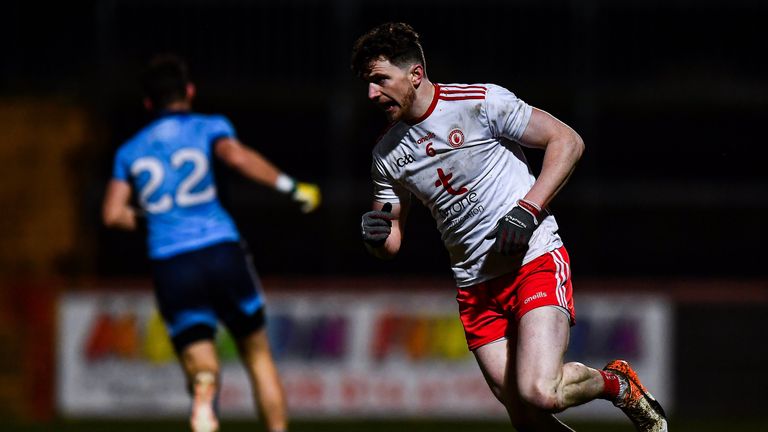 Brennan celebrates his late goal