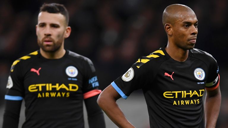 Fernandinho has had to drop into defence in the absence of Laporte