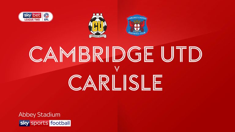 Highlights of the Sky Bet League Two match between Cambridge and Carlisle.
