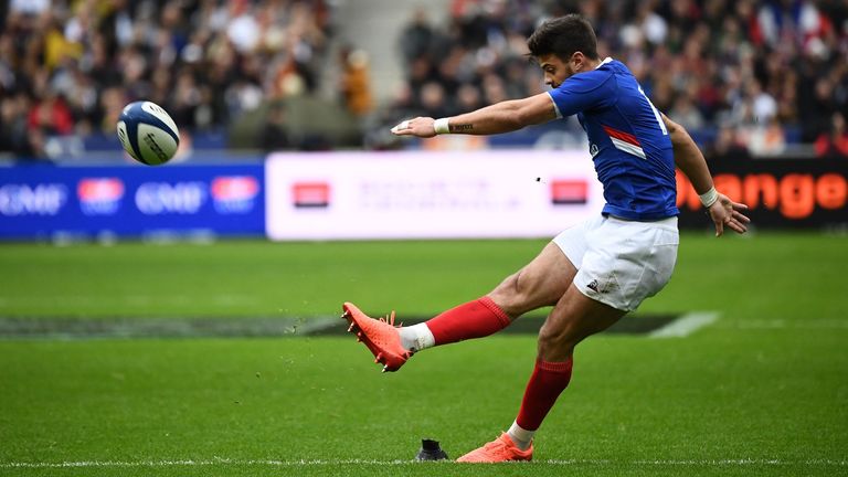 France's 20-year-old fly-half Romain Ntamack kicked superbly in the victory