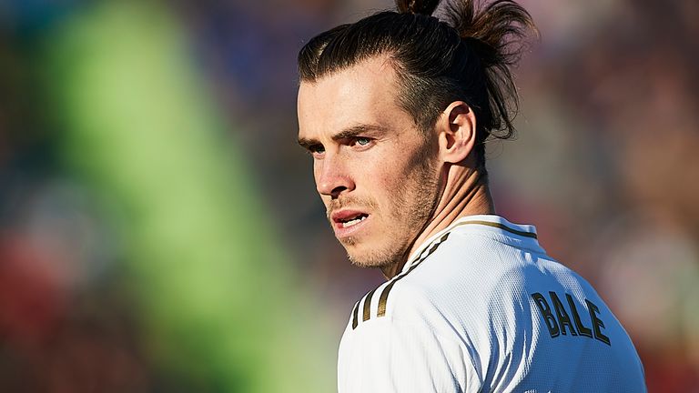 Gareth Bale during the La Liga match between Getafe and Real Madrid at Coliseum Alfonso Perez on January 04, 2020