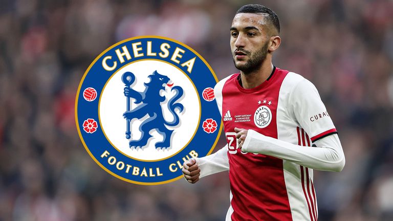 Hakim Ziyech is due to join Chelsea from Ajax