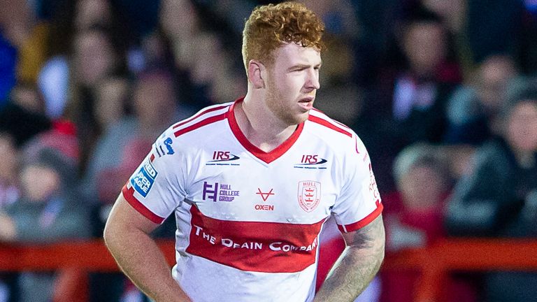 Picture by Allan McKenzie/SWpix.com - 31/01/2020 - Rugby League - Betfred Super League - Hull KR v Wakefield Trinity - Hull College Craven Park, Hull, England - Harvey Livett.