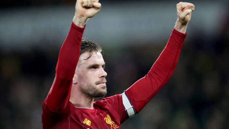 El capitán del Liverpool Jordan Henderson regresa de una lesión