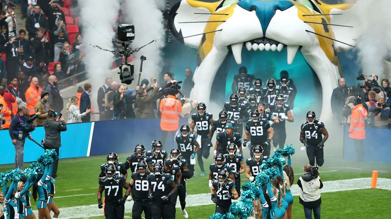 Jacksonville Jaguars at Wembley Stadium in November 2019