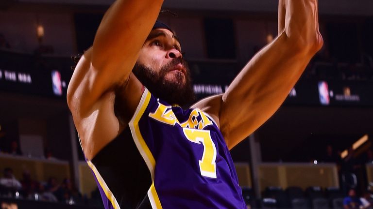 Javale McGee dunks with authority against the Los Angeles Lakers