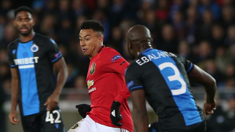 Jesse Lingard failed to take his chance to impress in the draw against Club Brugge