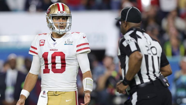 Jimmy Garoppolo faltered in the fourth quarter