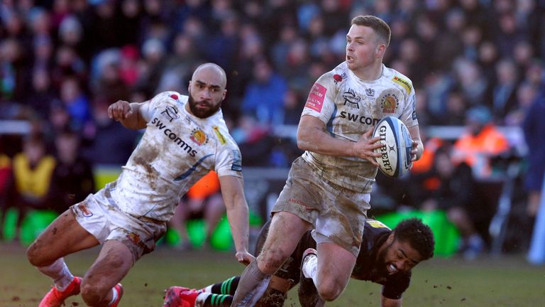 Joe Simmonds  was in fine form for Exeter Chiefs