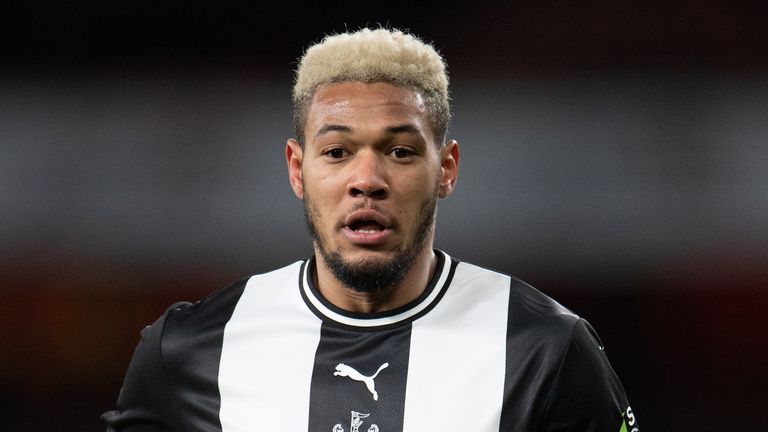 LONDON, ENGLAND - FEBRUARY 16: Joelinton of Newcastle United during the Premier League match between Arsenal FC and Newcastle United at Emirates Stadium on February 16, 2020 in London, United Kingdom. (Photo by Visionhaus)