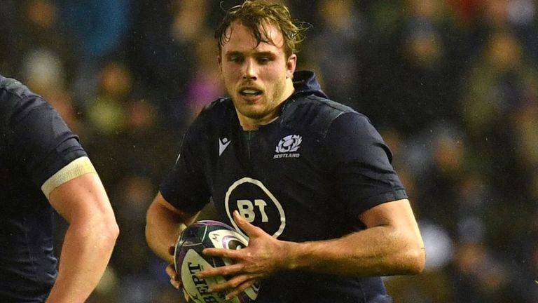 Jonny Gray played the full match in the Six Nations defeat against England at Murrayfield on Saturday