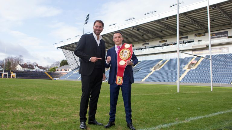 Eddie Hearn & Josh Warrington at Headingley