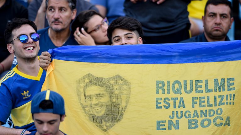 Juan Roman Riquelme is a hero at Boca Juniors
