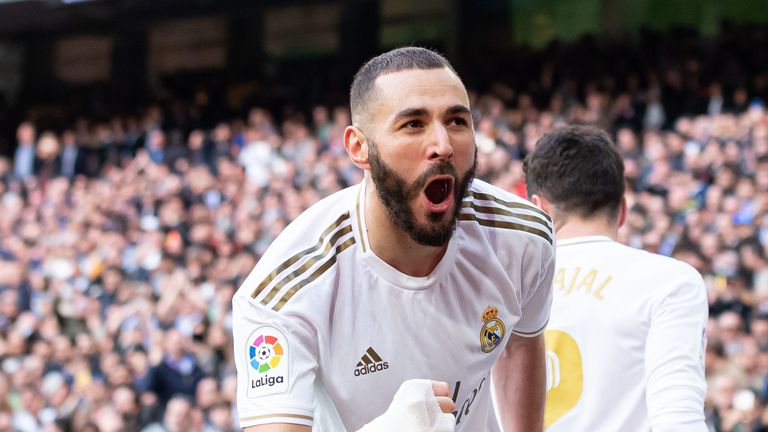 Karim Benzema had previously never scored in a Madrid derby
