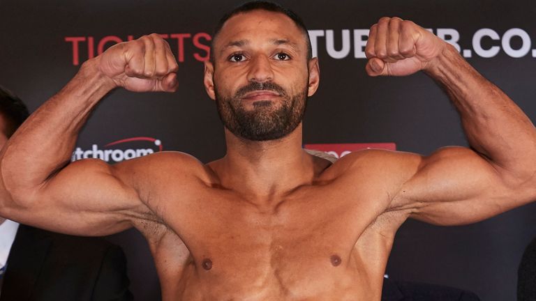 Kell Brook and Mark DeLuca Weigh In Ahead ahead of their fight tomorrow night at the FlyDSA Arena in Sheffield. .7th February 2020.Picture By Mark Robinson..  