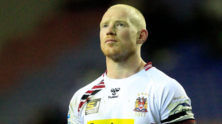 Picture by Chris Mangnall/SWpix.com - 30/01/2020 - Rugby League - Betfred Super League - Wigan Warriors v Warrington Wolves - DW Stadium, Wigan, England -
Wigans Liam Farrell