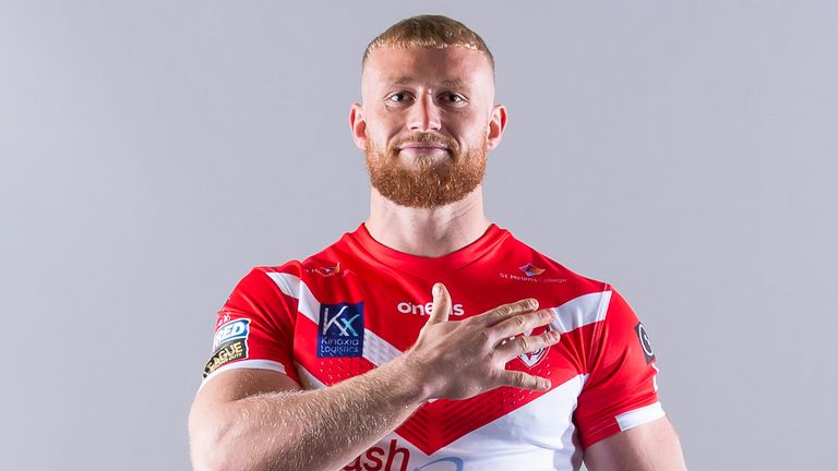 Picture by Allan McKenzie/SWpix.com - 13/01/2020 - Rugby League - Super League - St Helens Media Day 2020, The Totally Wicked Stadium, St Helens, England - Luke Thompson.