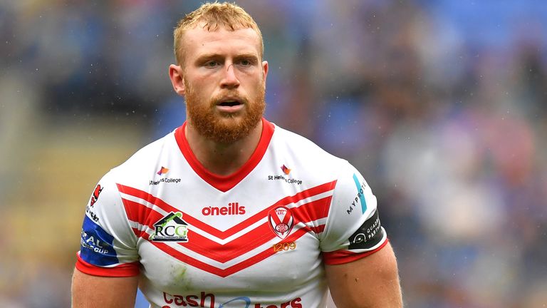 St Helens' Luke Thompson during the Coral Challenge Cup, Semi-Final against Halifax