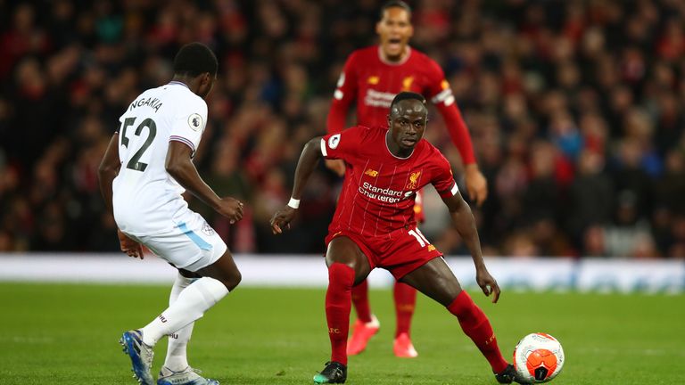 Jeremy Ngakia in action at Anfield