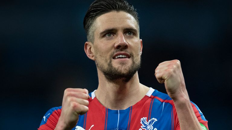 Crystal Palace's Martin Kelly visited a local school to help raise awareness about the Sky Ocean Rescue campaign, which is supported by club charity the Palace For Life Foundation