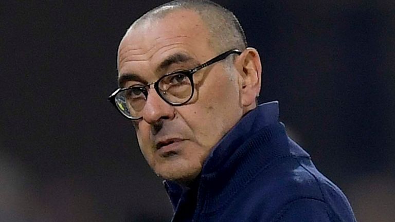 Juventus head coach Maurizio Sarri