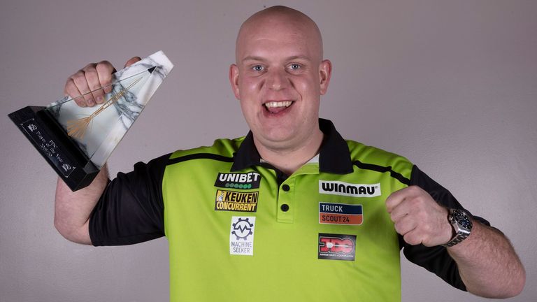 2019 PDC Player of the Year Michael van Gerwen. Picture courtesy of Lawrence Lustig, PDC
