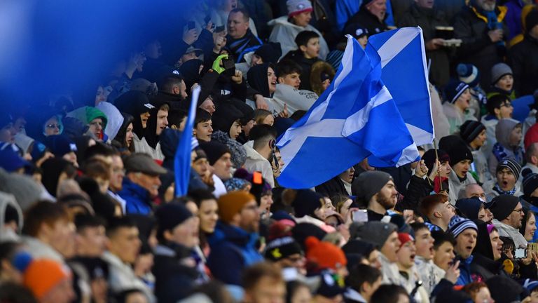 Scotland fans at Murrayfield