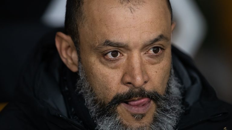 Nuno Espirito Santo during the Europa League round of 32 first leg match between Wolves and Espanyol