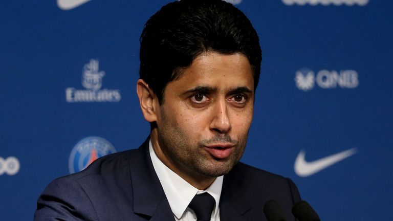 President of PSG Nasser Al Khelaifi 